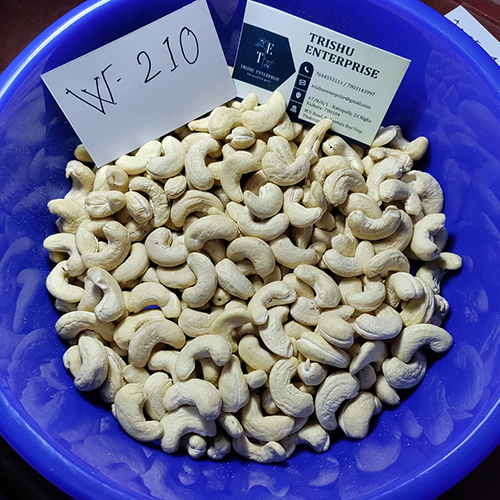 W210 Cashew Nuts - Premium Quality Raw Cashews, 210 Size Natural Shape, Organic Flavor with Fresh Processing