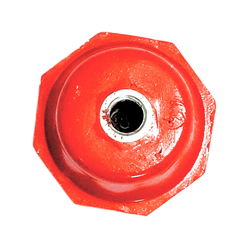 Red Hex Insulater - Durable Polymer, Compact Size, Glossy Red | Threaded Mount, Screw Connector, High Voltage Tested, Overheating Protection