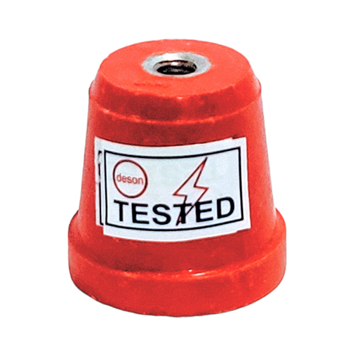 Conical Insulator - Dmc Material, 5 Mm Thickness, 2.4 Inch Diameter, Red Color | Industrial Application, Rated Voltage 220-440 Volt, Warranty Included