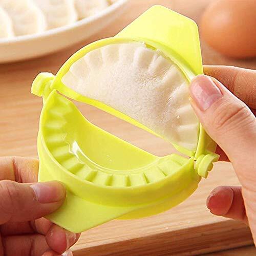 Kitchen King Gujiya Maker Tool Device - Pvc Plastic, 11.5 X 9.5 X 2.5 Centimeters, Multicolor | Easy Mould Dumpling Wrapper, Non-toxic Design