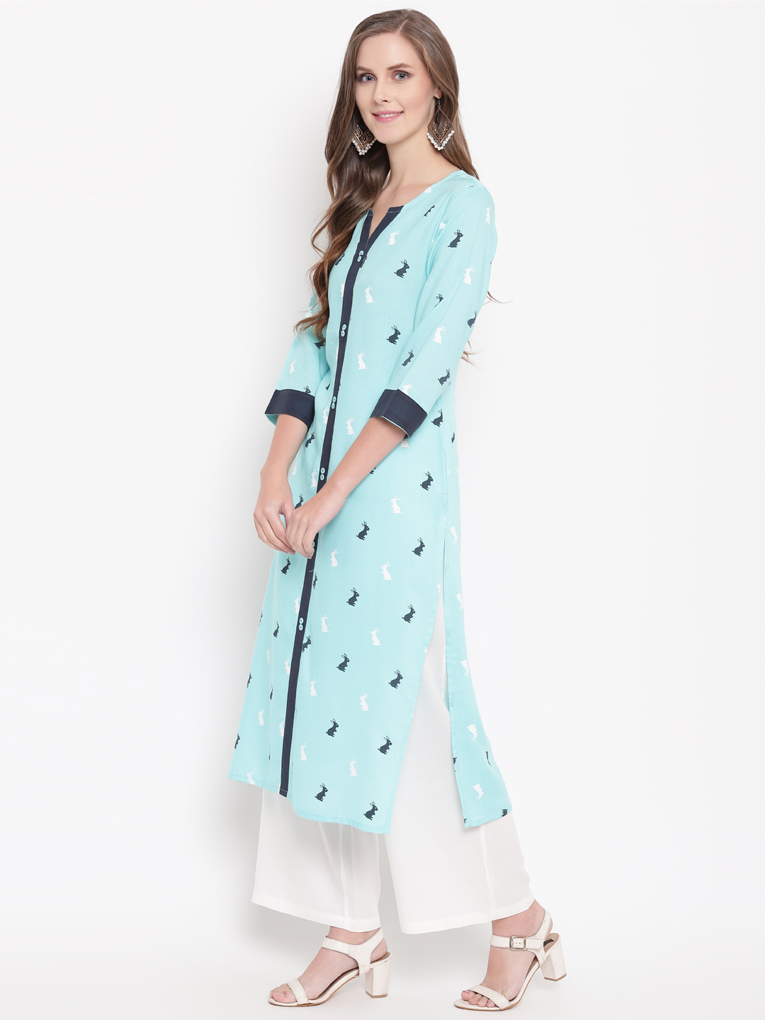 Palazzo Set - Color: Blue