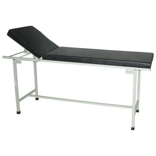 Hospital Examination Table - Stainless Steel, 120 Kg Maximum Loading Capacity, Adjustable Height, Non-foldable Design, Indian Style, 20 Kg Total Weight