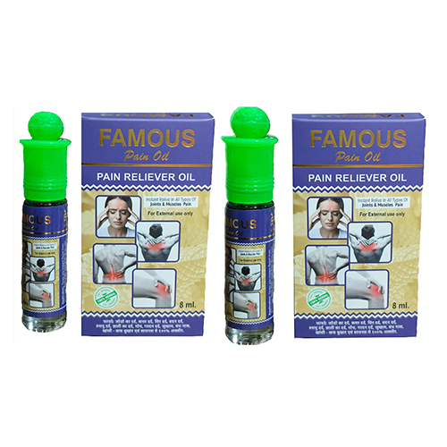 Pain Reliever Oil - 8ml Liquid Blend , Customized Packaging For Quick Relief From Muscle And Joint Pain