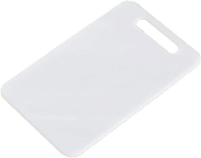 Gentre Plastic Cutting Board - 40cm X 25cm White Pvc Material With Handle For Easy Cleaning Ideal For All Food Types