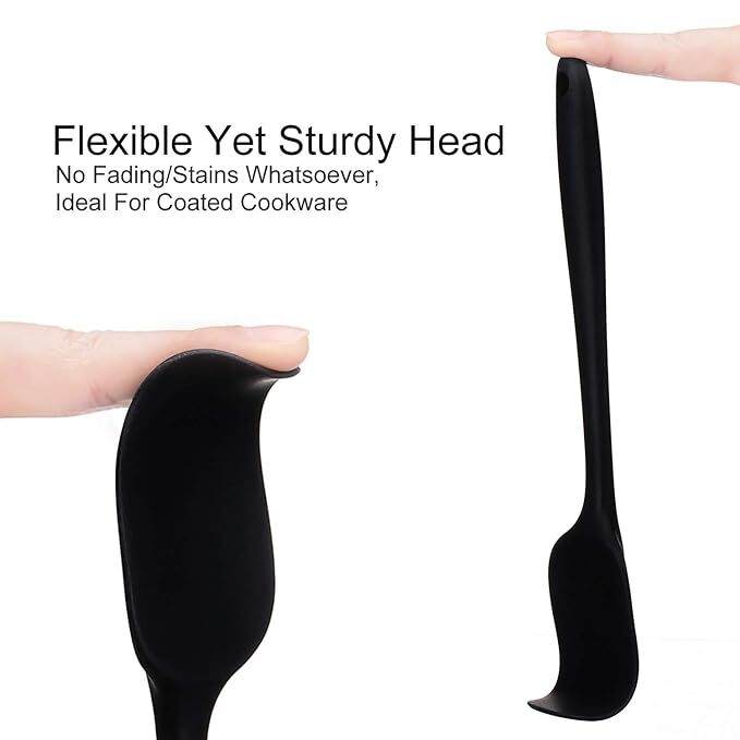 Mitsico Silicone Spatula - Food Grade Silicone, 6 Pc Set With Seamless One Piece Design, Ergonomical Handle For Comfortable Grip And Multi-purpose Use