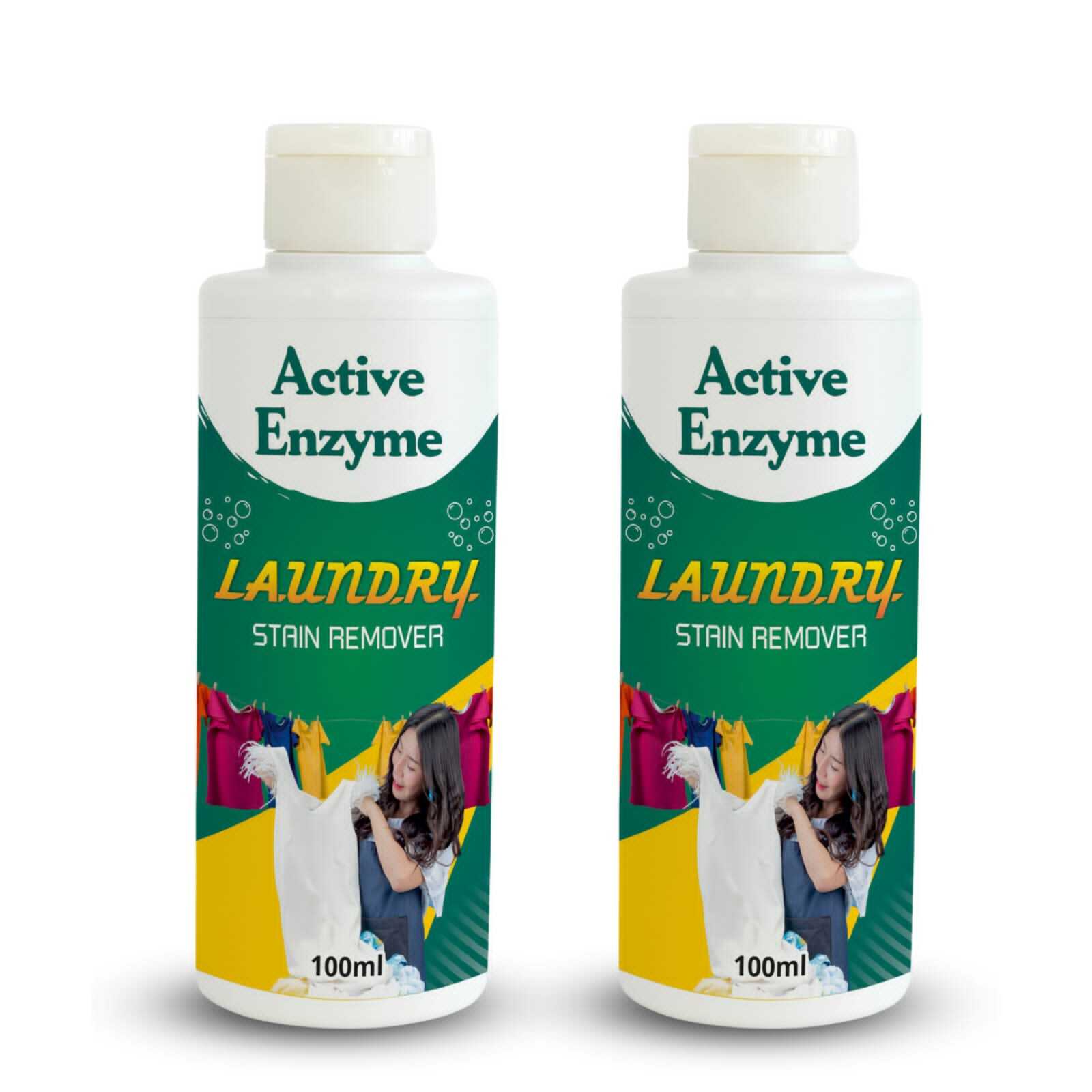 Laundry Detergent - 100ml | Active Enzyme Stain Remover For Effective Laundry Treatment