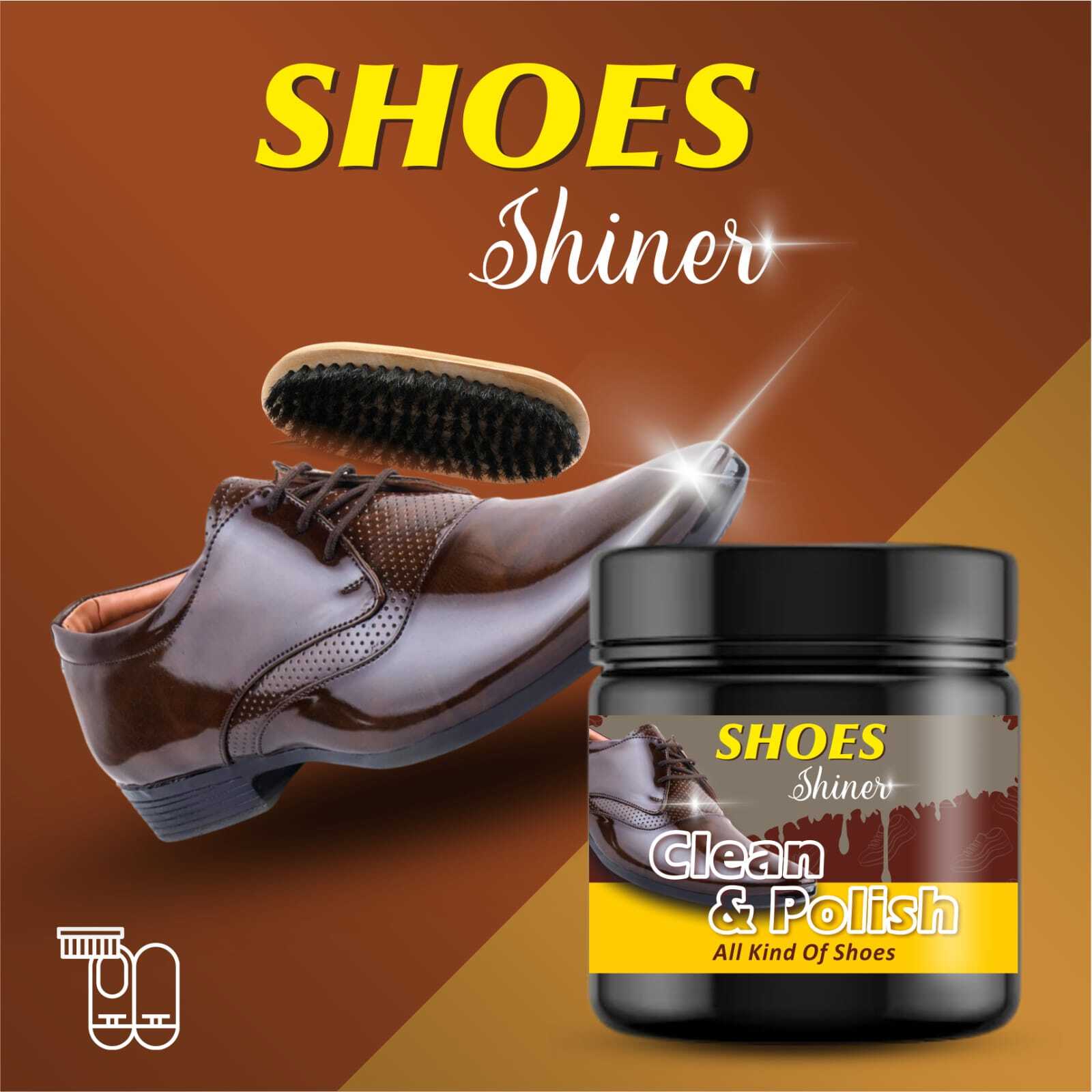 Shoe Polish - Liquid Formula, Standard Container | Cleans And Polishes Shoes With Manual Application For Pristine Finish