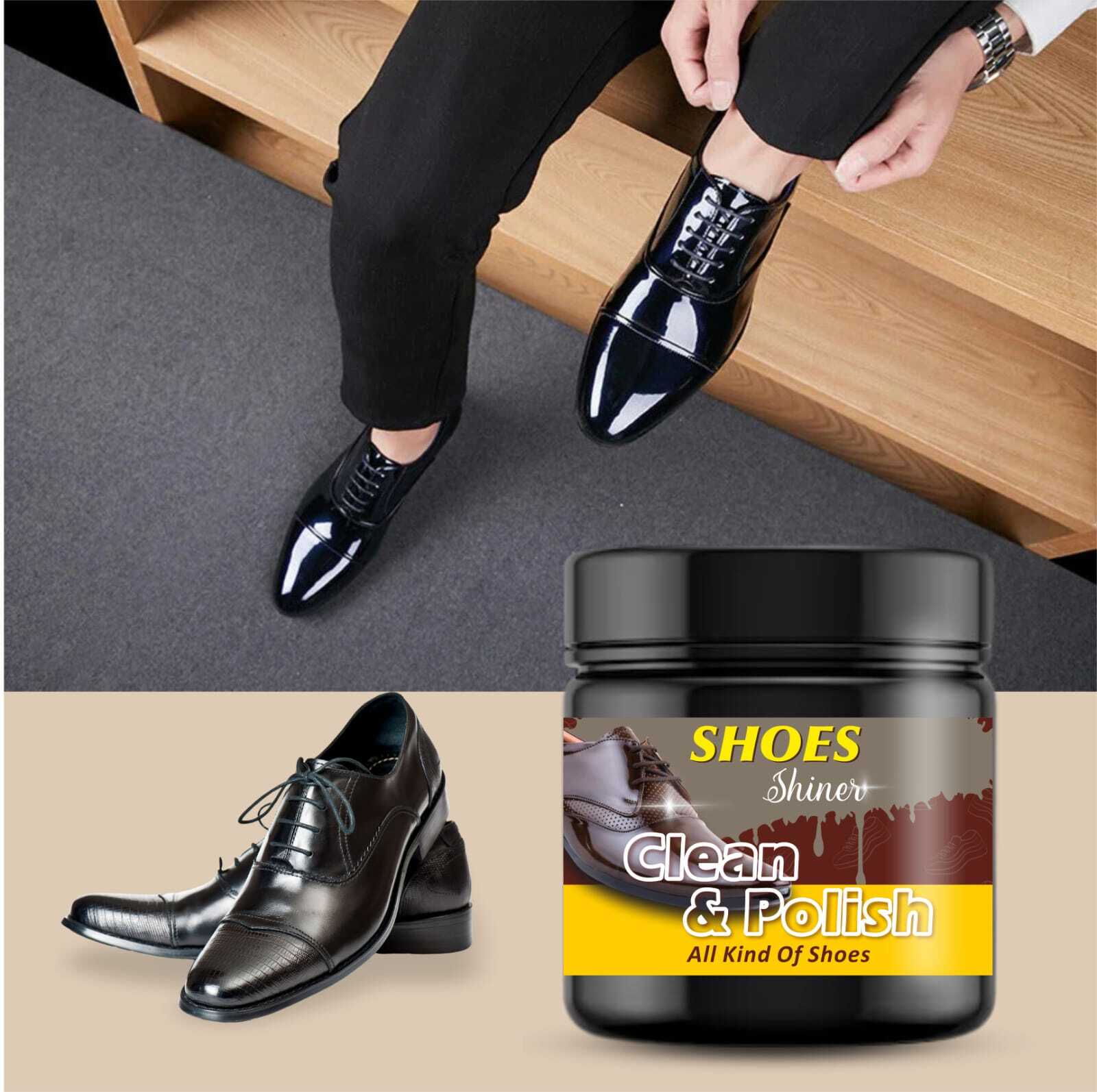 Shoe Polish - Liquid Formula, Standard Container | Cleans And Polishes Shoes With Manual Application For Pristine Finish