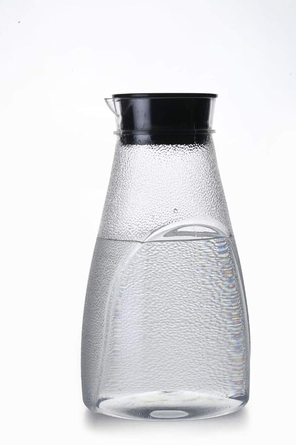Pearl Berry Unbreakable Plastic Jug Water Bottle For Juice, Cold Drink, Milk - Pvc Material, 1200ml Size (22.5 X 11.5 X 11.5 Cm), White Color