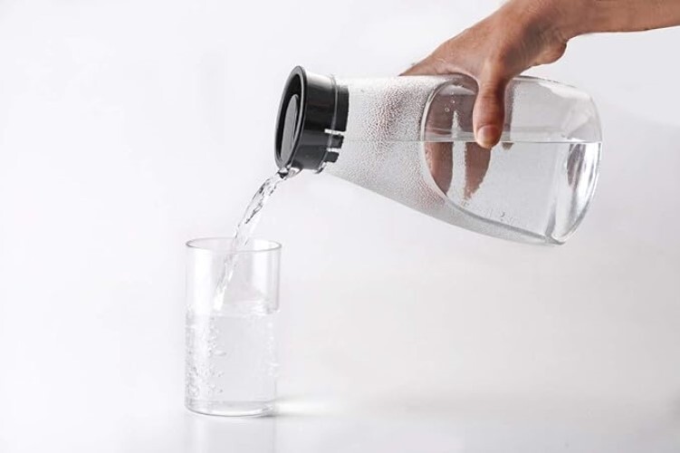 Pearl Berry Unbreakable Plastic Jug Water Bottle For Juice, Cold Drink, Milk - Pvc Material, 1200ml Size (22.5 X 11.5 X 11.5 Cm), White Color