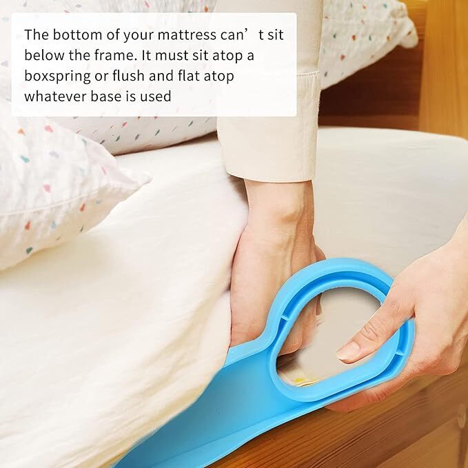 Sushiel Mattress Lifter Tool - Plastic Material, Single Cavity Design, Sky Color | Bed Making Aid To Change Sheets Instantly, Save Time And Energy