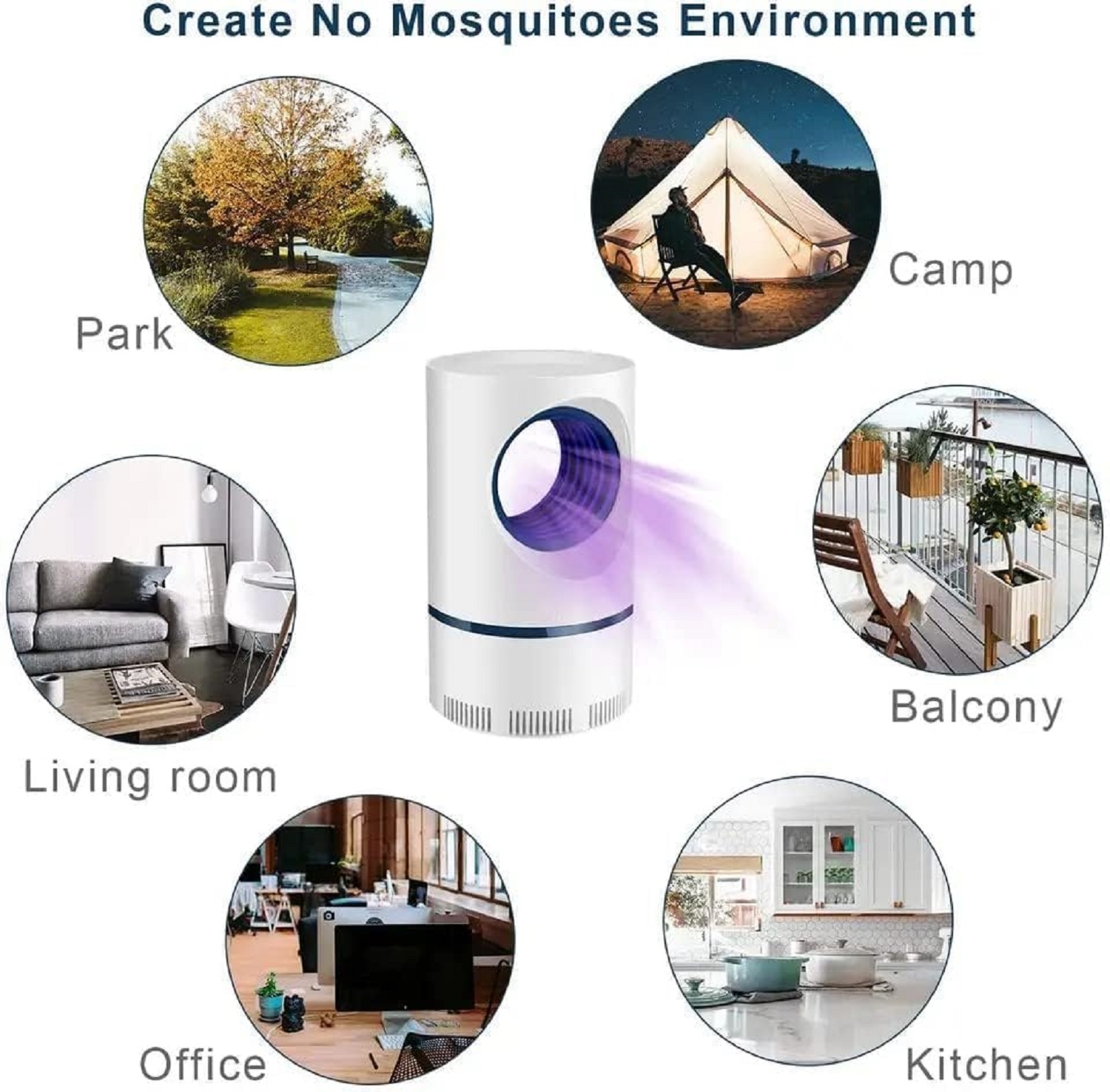 Eletronic Led Mosquito Killer Machine Trap Lamp