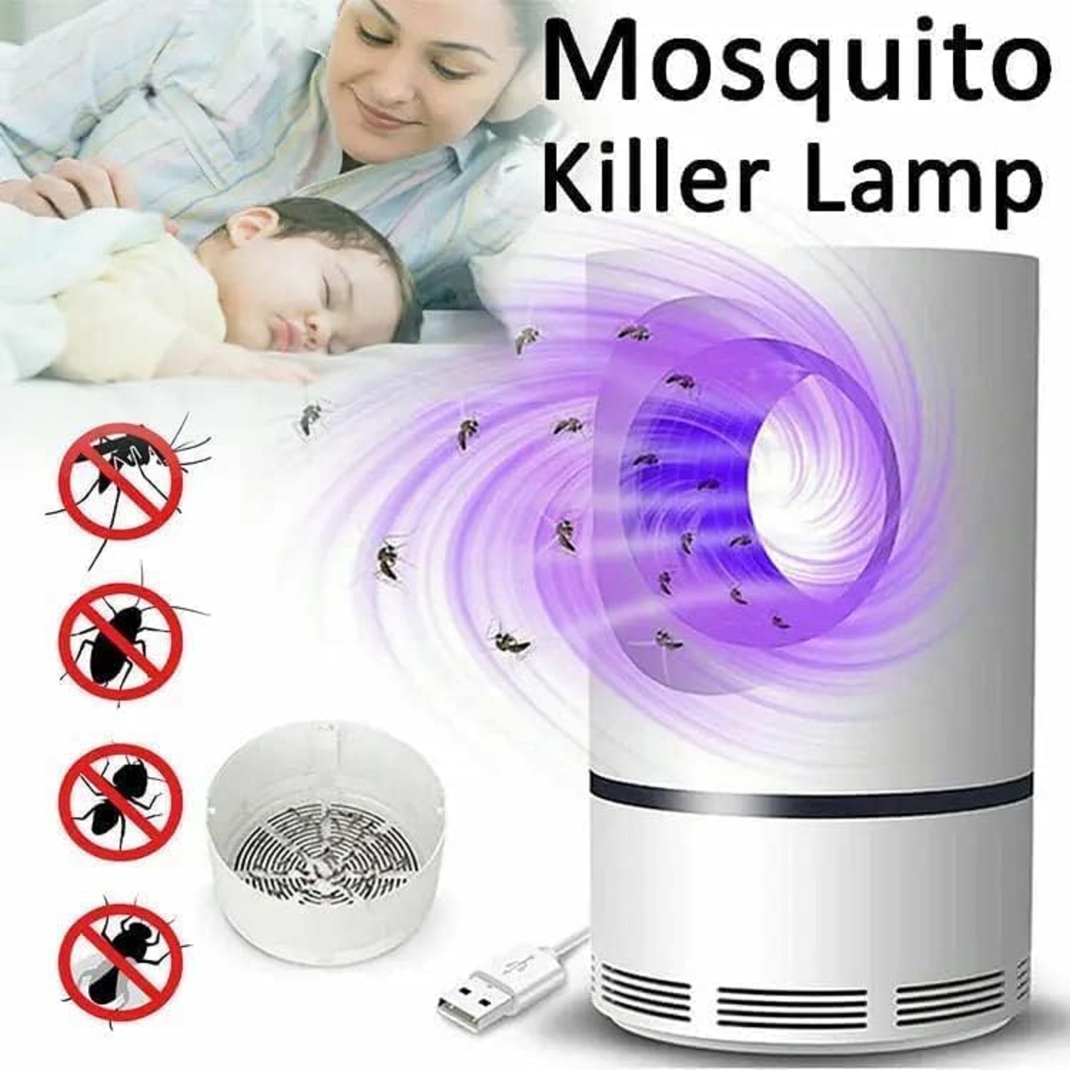 Eletronic Led Mosquito Killer Machine Trap Lamp