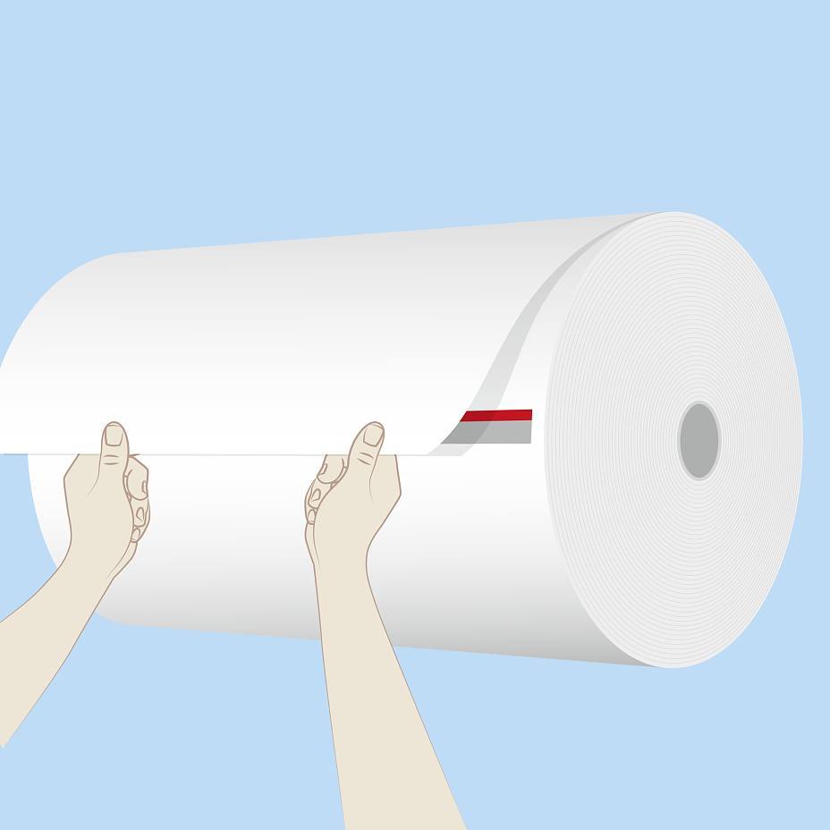 White High Temperature Double Sided Tissue Tape