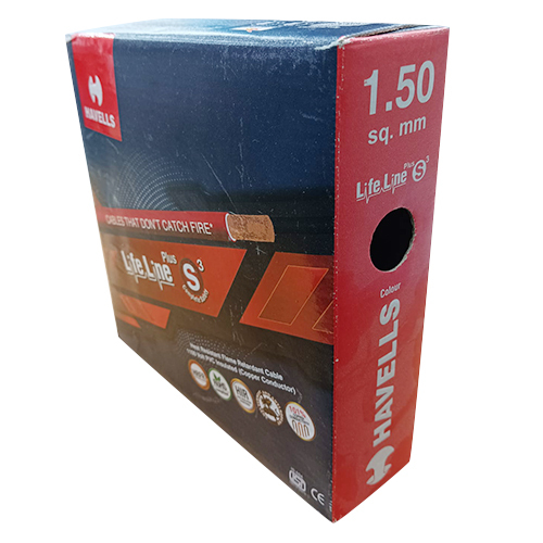 Red 1.5 Sqmm 90M Havells Lifeline House Wire