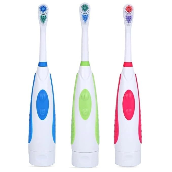 Senik Enterprise Electric Toothbrush For Kids - Pvc Material, Multicolor Design | Soft Bristles, Strong Strokes, Replaceable Brush Head, Battery Operated