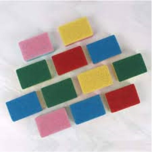 Truvik Scratch Free Sponge Pad Double Sided Colourful For Cleaning Utensils Multipurpose Uses