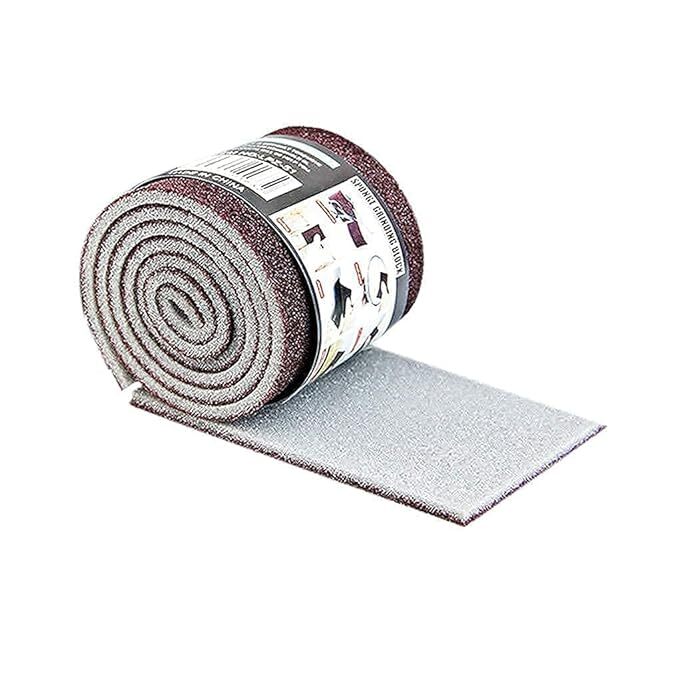 Tecnoviq Heavy Magic Cleaning Sponge Roll 100 Cm Long Carborundum Sponge Brush Household Cleaning Tools Eraser Nano Sponge Washing Kitchen Tool (100l X 9b X 0.3h Cm) (Brown 1) - Cavity Quantity: Single