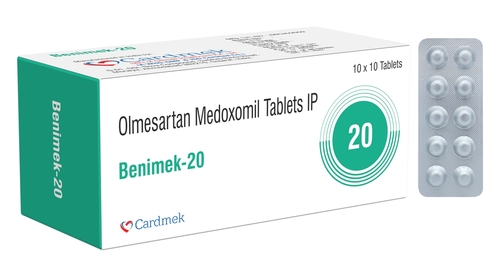 Benimek 20 Tab. - Olmesartan 20mg, 20 Tablets Per Pack, Store In Cool Dry Place