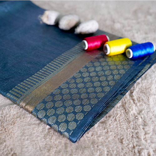 Casual Emerald Elegance Silk Saree