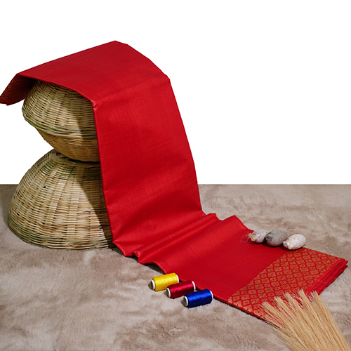 Red Catchy Silk Saree - Occasion: Casual