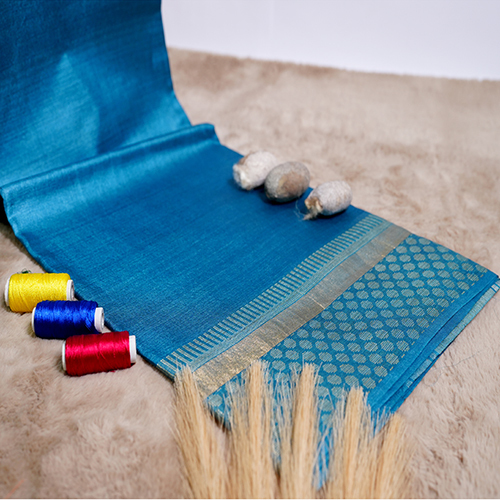 Oceanic Opulence Silk Saree - Color: Blue