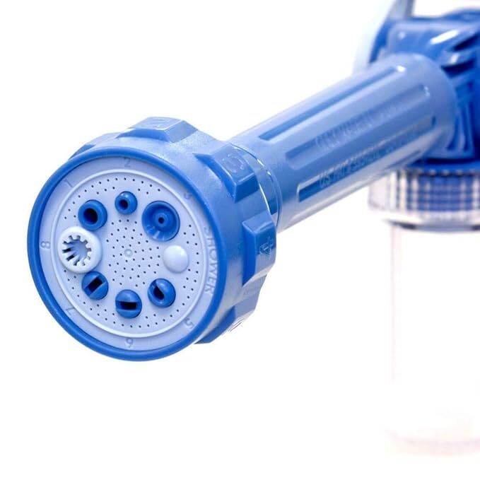 Emndrãâ® Ez Jet Water Cannon 8 In 1 Turbo Water Spray Gun - Plastic, 32.6 X 3.5 X 6.3 Cm, Multicolor | Features Inbuilt Soap Dispenser For Car And Garden Washing