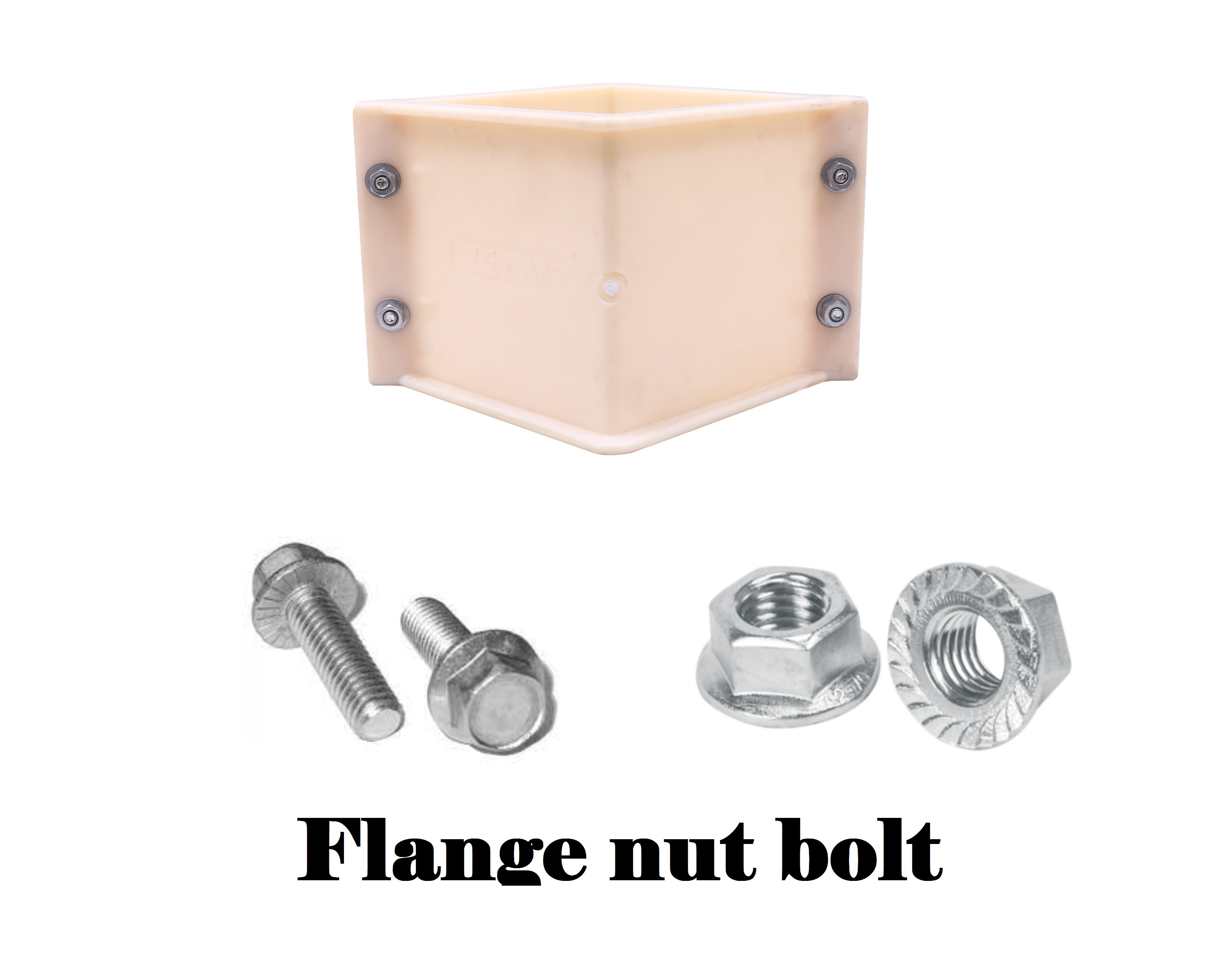 Pvc Cube Mould 150mm - Color: Cream