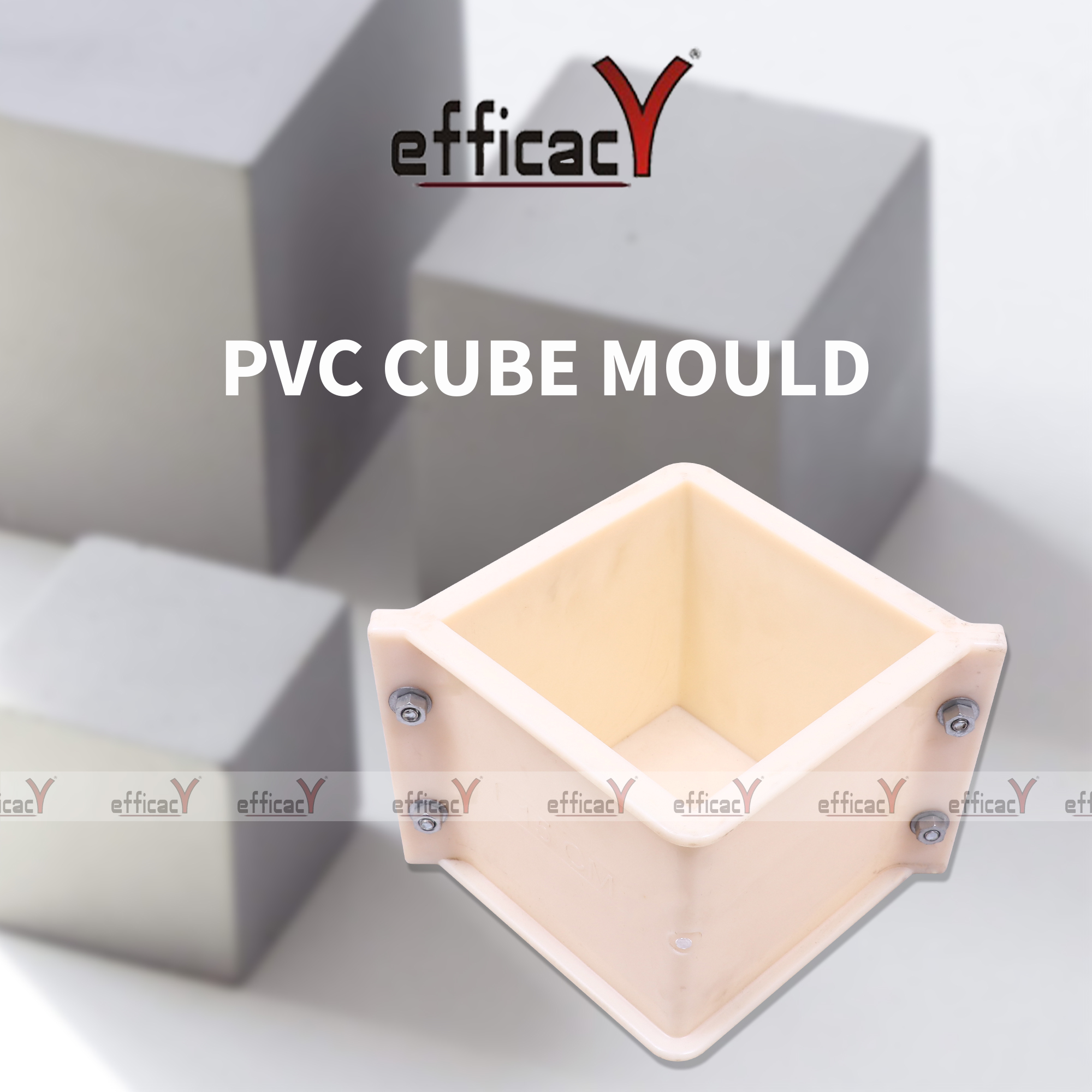 Pvc Cube Mould 150mm - Color: Cream