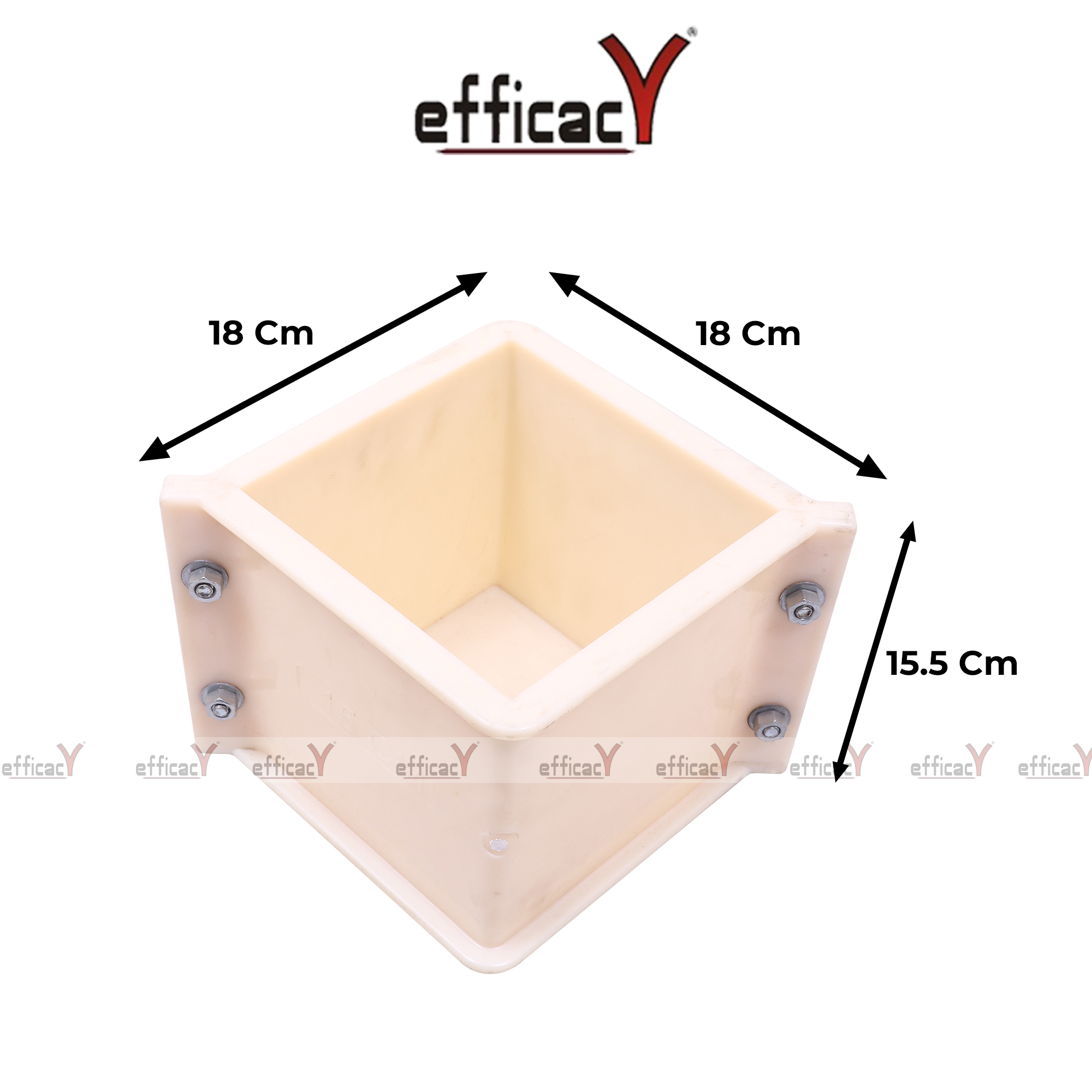 Pvc Cube Mould 150mm - Color: Cream