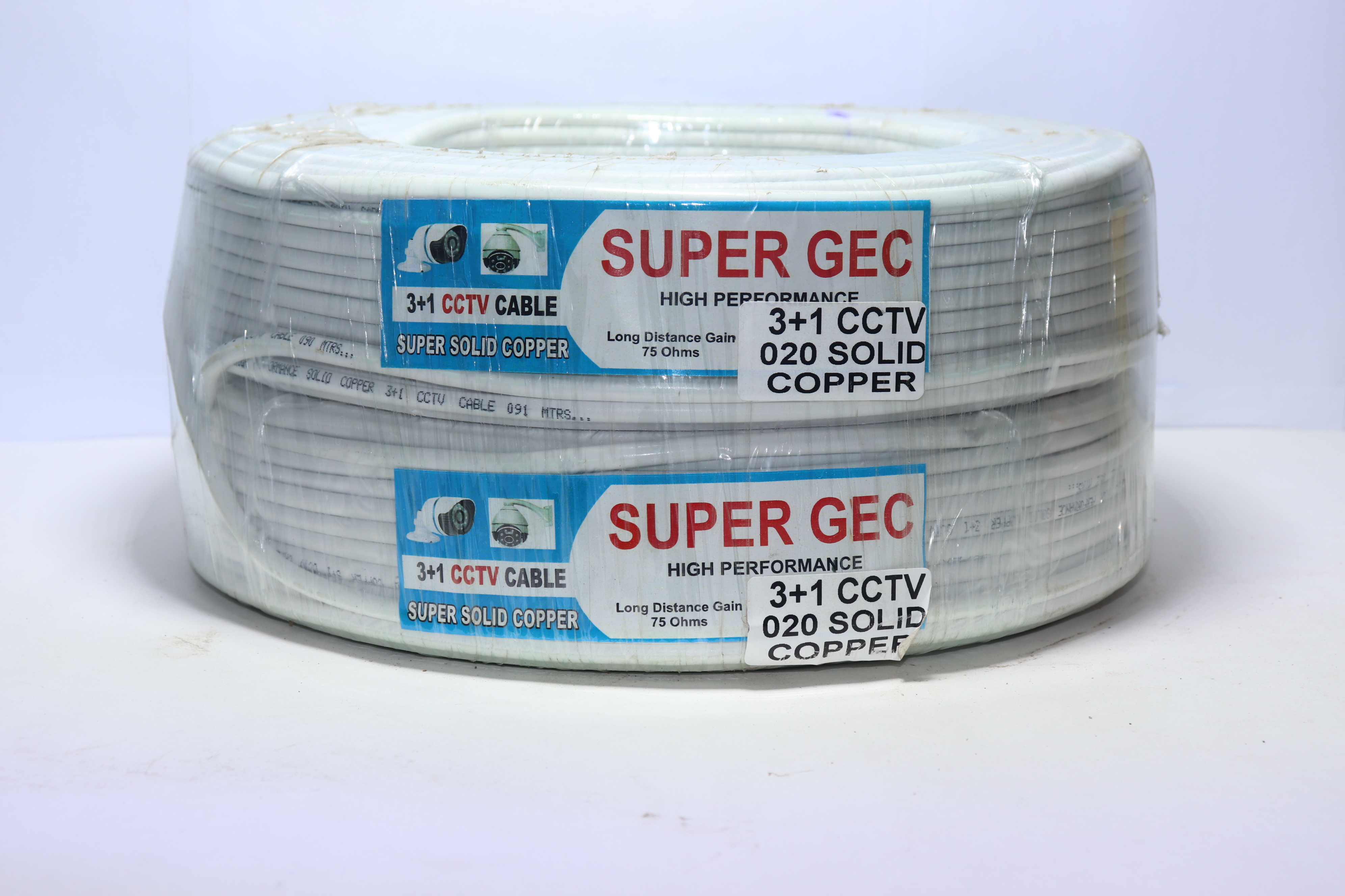 White 3+1 Cctv Camera Wire Ccs (90 Mtr)