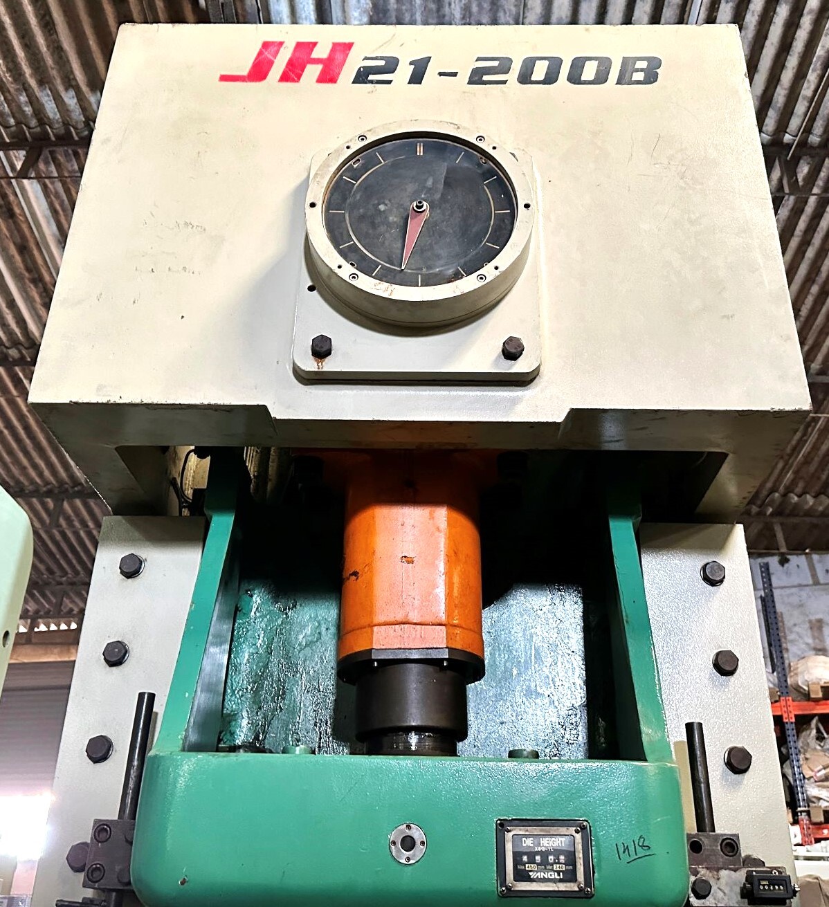 1418 Yangli C Frame Single Crank Press Application: Industrial