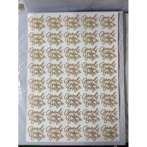 Golden Nickle Embossed Metal Logos