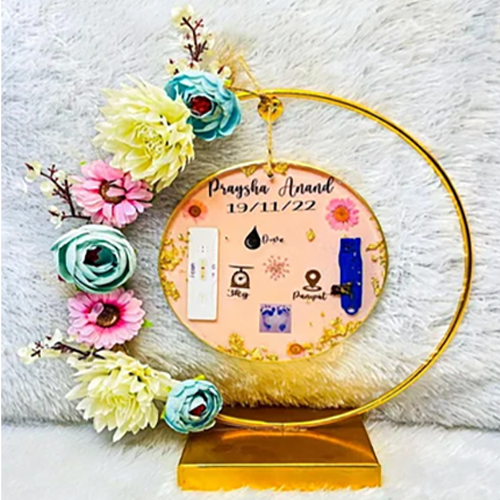 Customized Golden Resin Metal Sticker - High-Quality Resin Metal, Any Custom Shape, Luxurious Golden Finish | Modern Attractive Design for Commercial Use