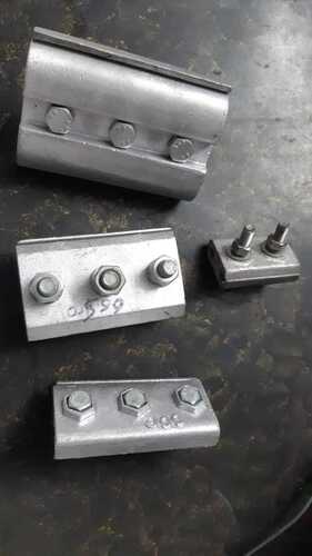 PG Clamp - Aluminum Alloy, 25-150 mm Size Range, Silver Finish , 1000 Amps Capacity, 0.5-3 kg Weight | Grounding and Clamping of Conductors, IEC 60120 Standards