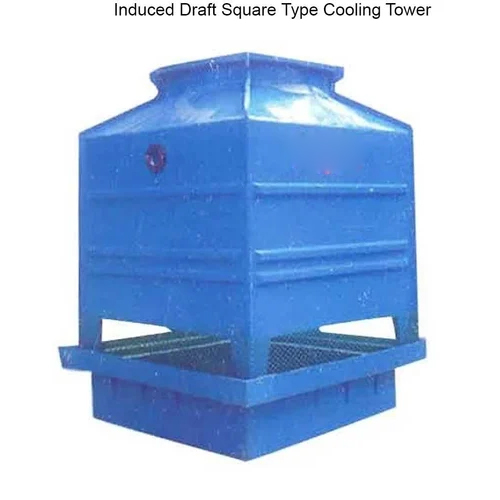 Induced Draft Square Type Cooling Tower - Color: Green