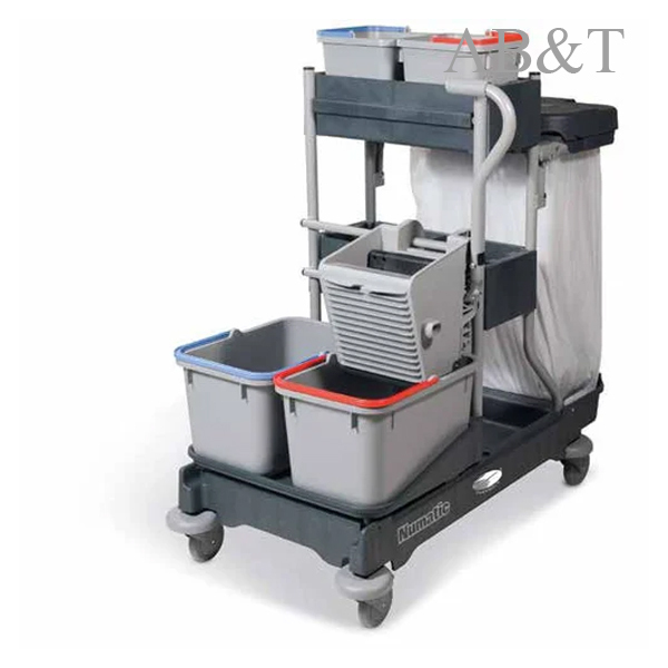Numatic Double Bucket Wringer Mop Bucket Trolley