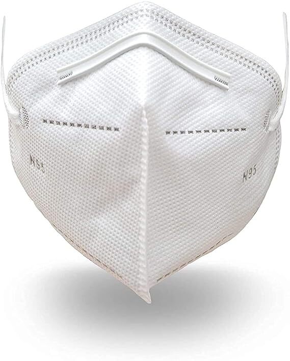 Kn95 Anti Pollution Face Protector - Non-woven Pvc Material, Multicolor, Reusable With Melt Blown Layer