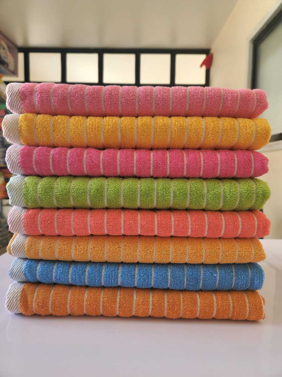 Colour Towel - Cotton Blend 400 Grams | Plain Dyed Dobby Style Ideal For Home And Gift Use Perfect For Adults
