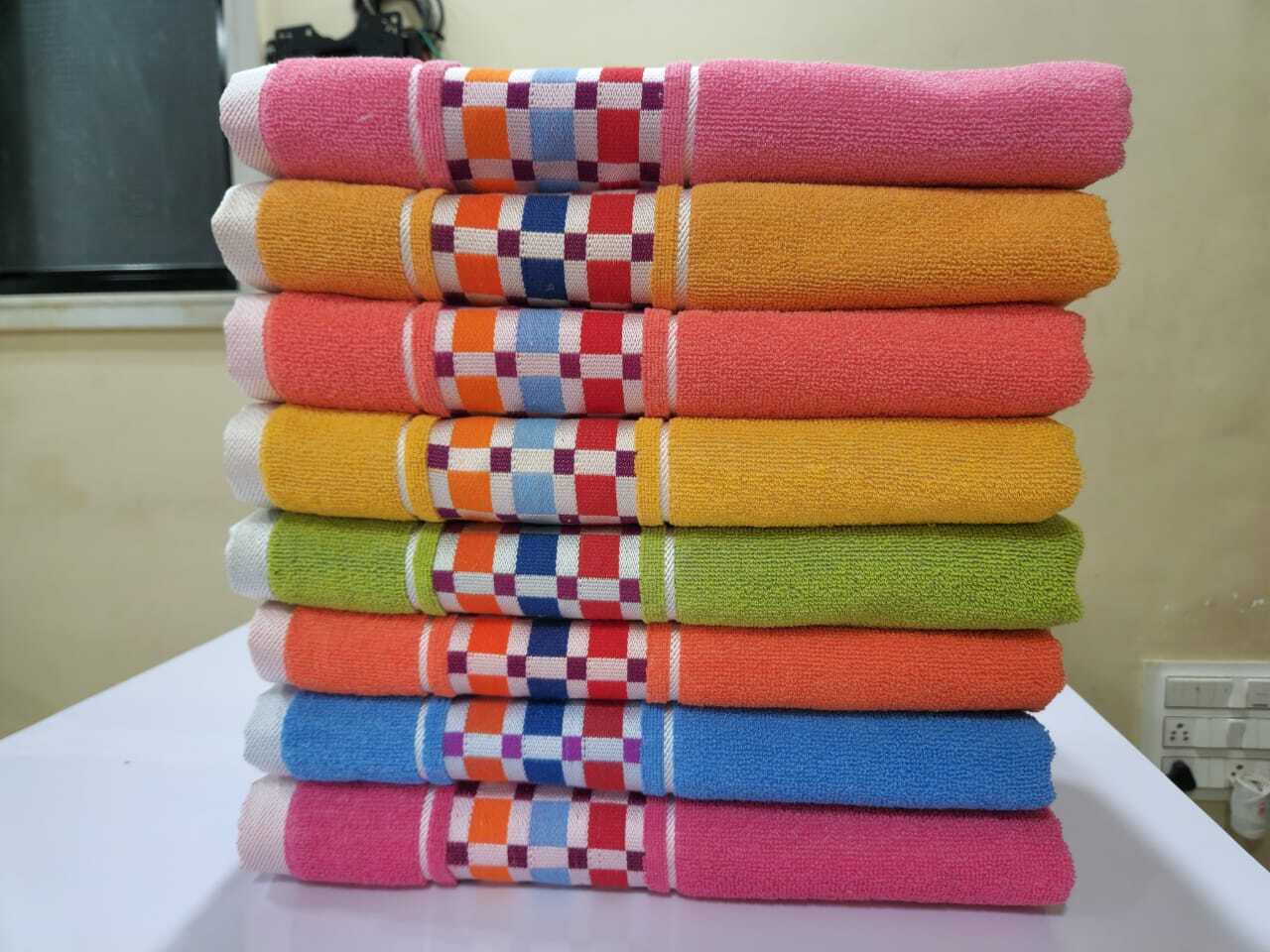 Colour Towel - Cotton Blend 400 Grams | Plain Dyed Dobby Style Ideal For Home And Gift Use Perfect For Adults