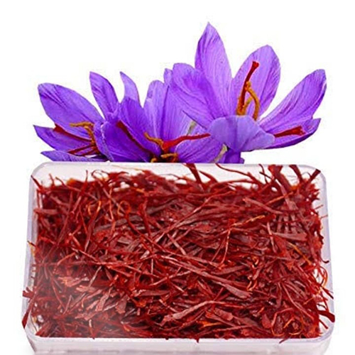 Natural Kashmiri Saffron - First Class Grade, Wax Form in Customized Mason Jar Vacuum Pack | Ideal for Commercial Use, Pure and Additive-Free
