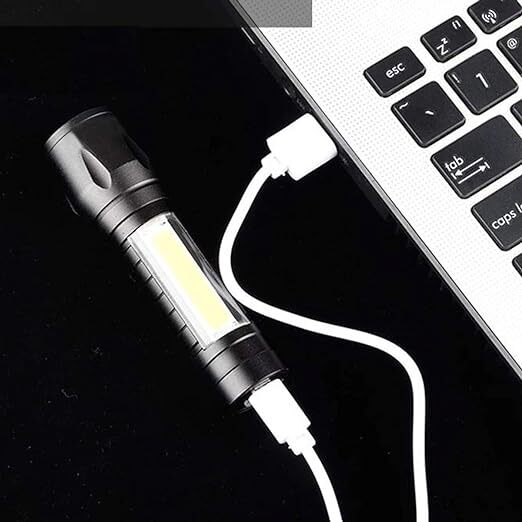 Groeien Flashlight Plus Desk Lamp With Zoom Torch Light With 3 Modes Adjustable For Emergency Lights