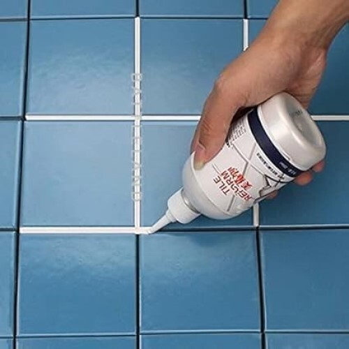 Keshal Waterproof Grout Pen Tiling Tile Repair, Gap Filler Agent Reform Squeeze Tube (280 Ml) - 280 Ml, White, Single Cavity | Household Product