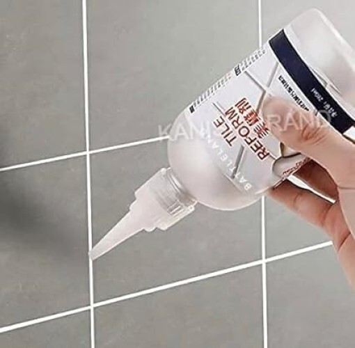 Keshal Waterproof Grout Pen Tiling Tile Repair, Gap Filler Agent Reform Squeeze Tube (280 Ml) - 280 Ml, White, Single Cavity | Household Product