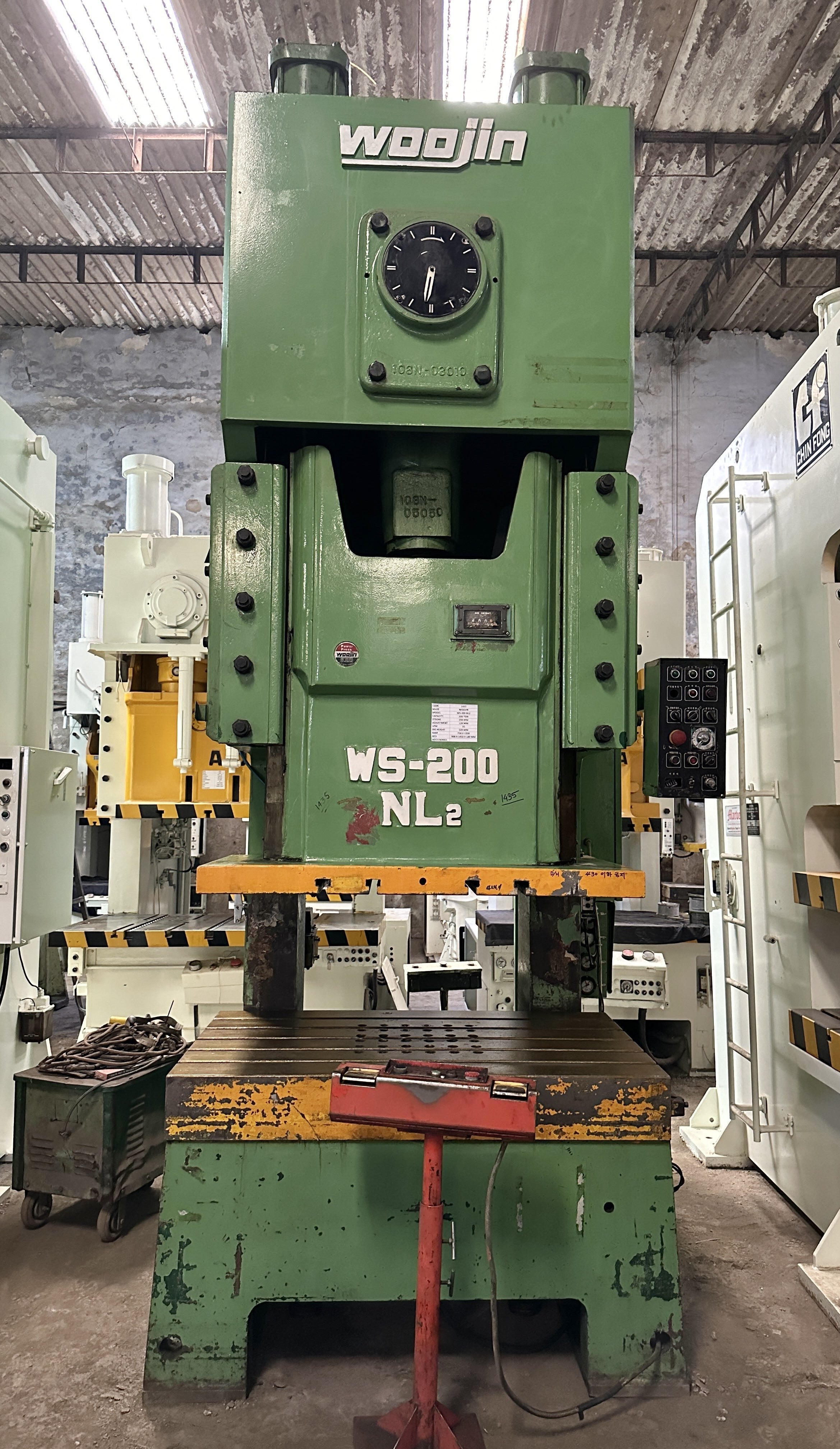 1435 Woojin C Frame Single Crank Press Application: Industrial