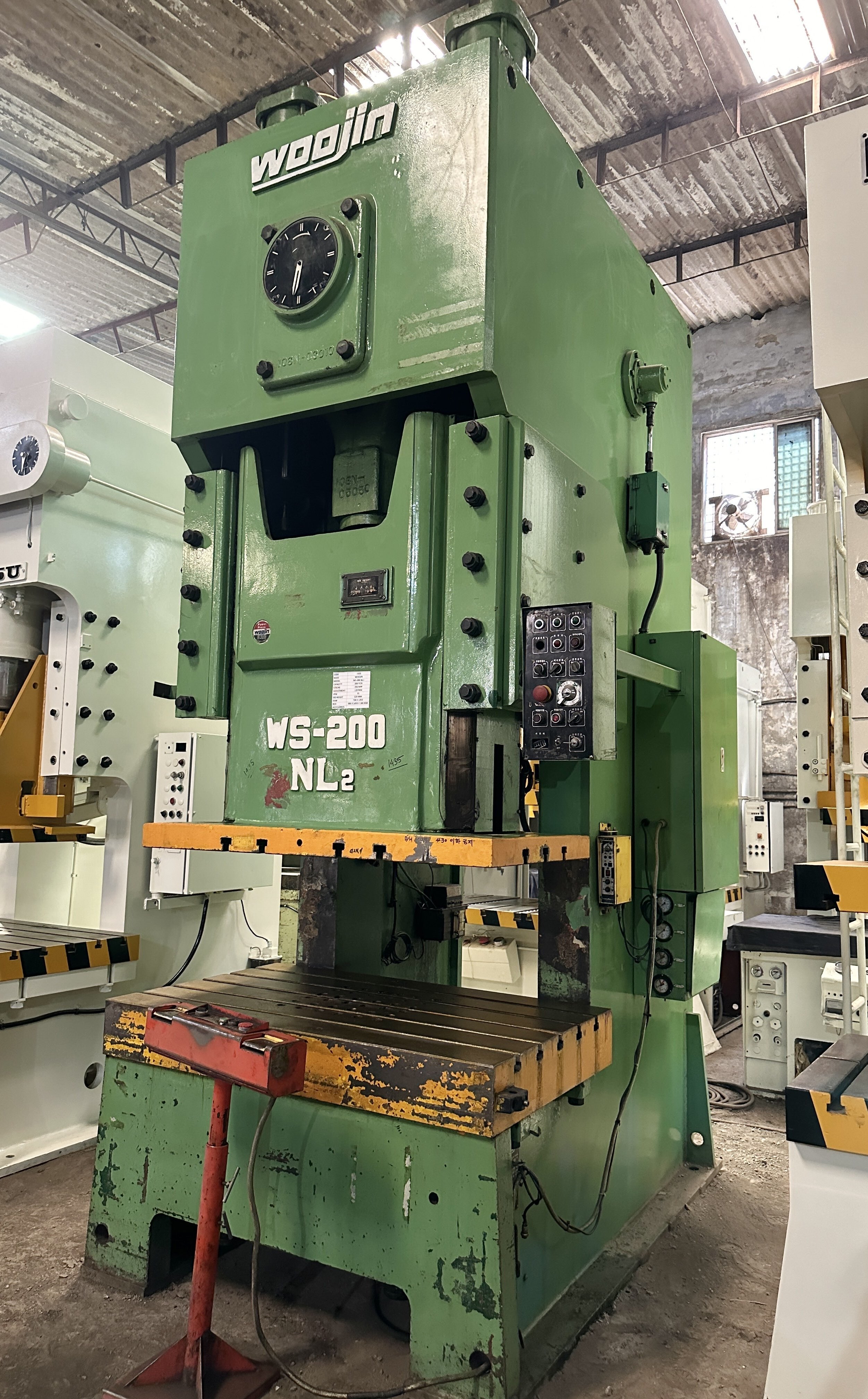 1435 Woojin C Frame Single Crank Press Application: Industrial