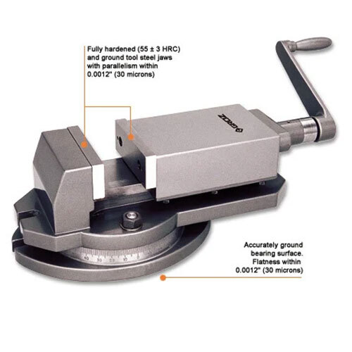 Milling Machine Vices - Super Precision - Dimension (L*W*H): Fully Hardened (Hrc 45 A  5) And Ground Tool Steel Jaw With Parallelism Within 0.0012 (30 Microns)