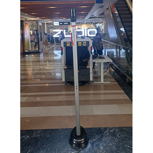 Security Polescan Detector - Durable Aluminum And Pvc, Black Color | Semi-automatic Function, Electric Power Supply, Alarm System Included, Warranty Provided