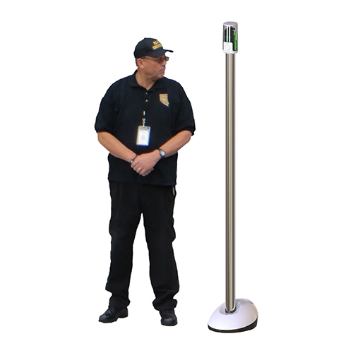Security Polescan Detector - Durable Aluminum And Pvc, Black Color | Semi-automatic Function, Electric Power Supply, Alarm System Included, Warranty Provided