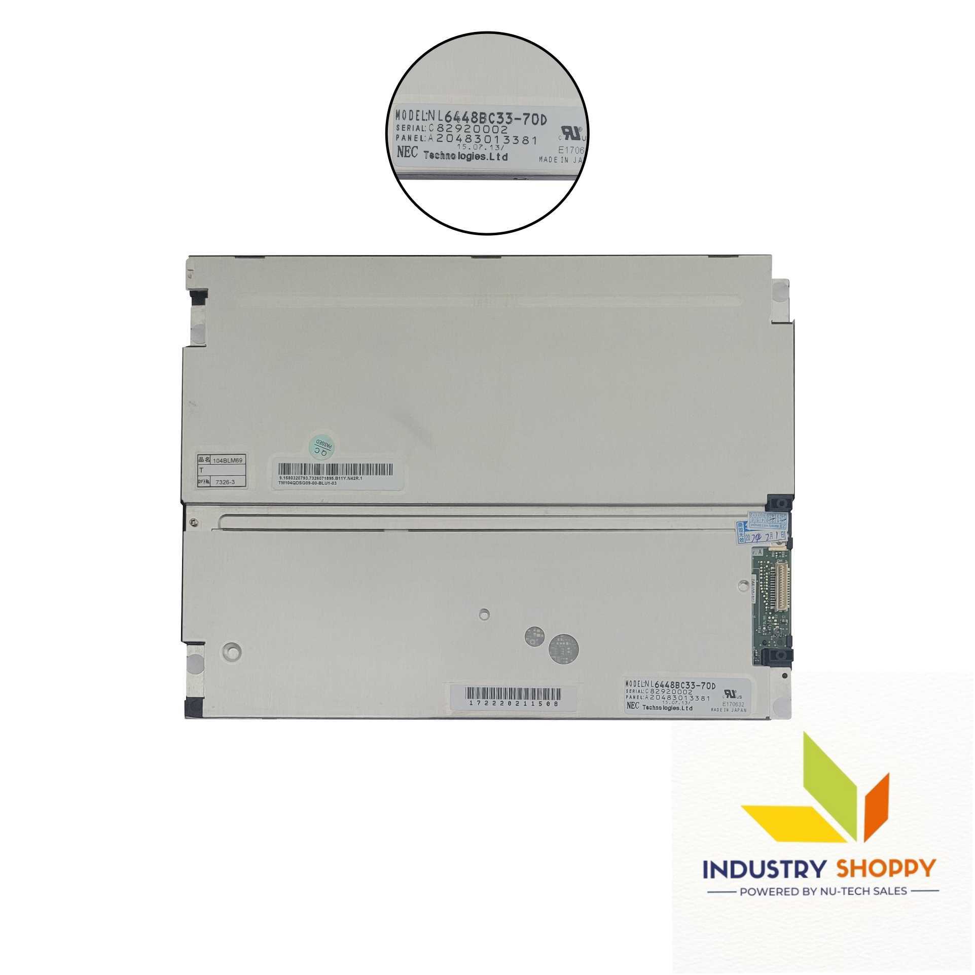 Nec Nl6448bc33-70d Lcd Module - Application: Industrial